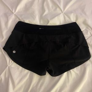 Like-New Perfect Condition Black Lululemon 2.5” Speed Up Shorts Womens